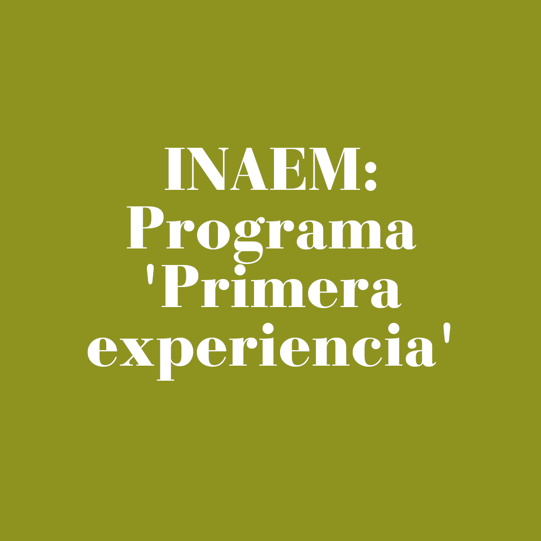 INAEM programa primera experiencia Comarca del Matarraña